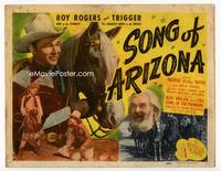 z281 SONG OF ARIZONA title movie lobby card '46 Roy Rogers & Trigger, Dale Evans, Gabby Hayes
