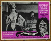 z707 SPIRITS OF THE DEAD movie lobby card #4 '69 sexy Jane Fonda in Edgar Allan Poe's ultimate orgy!