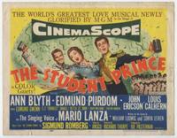 z293 STUDENT PRINCE title movie lobby card '54 Ann Blyth, Edmund Purdom, musical!
