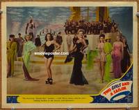 z763 TWO GIRLS & A SAILOR movie lobby card #2 '44 fantastic image of unbilled Ava Gardner!