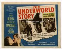 z336 UNDERWORLD STORY title movie lobby card '50 Dan Duryea, Herbert Marshall, Gale Storm
