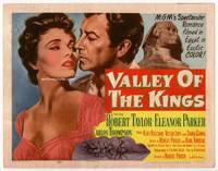 z339 VALLEY OF THE KINGS title lobby card '54 Robert Taylor & Eleanor Parker by Shpinx in Egypt!