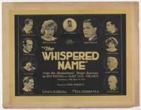 z346 WHISPERED NAME title movie lobby card '24 cool inset images of 11 stars!