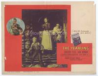 z353 YEARLING title movie lobby card '46 Gregory Peck, Jane Wyman, Claude Jarman Jr., classic!