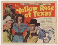 z354 YELLOW ROSE OF TEXAS title movie lobby card '44 Roy Rogers, Dale Evans