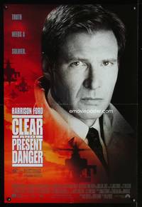 a024 CLEAR & PRESENT DANGER Aust one-sheet movie poster '94 Harrison Ford
