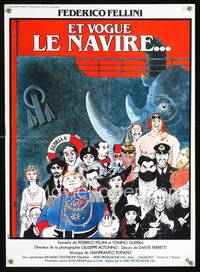 a501 AND THE SHIP SAILS ON French 15x21 movie poster '83 Tardi art!