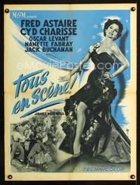 a337 BAND WAGON French 23x32 movie poster '53 sexiest Cyd Charisse!