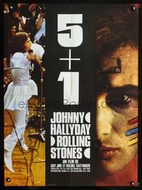 a321 5 + 1 French 23x32 movie poster '70 Rolling Stones & Hallyday!