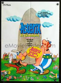 a332 ASTERIX THE GAUL French 23x32 movie poster '67 wacky cartoon!