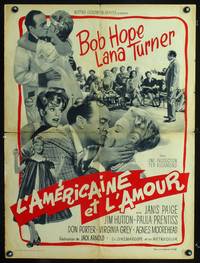 a333 BACHELOR IN PARADISE French 23x32 movie poster '61 Hope & Turner