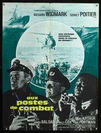 a343 BEDFORD INCIDENT French 23x32 movie poster '65 Widmark, Poitier