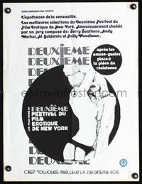 a504 BEST OF THE NEW YORK EROTIC FILM FESTIVAL French 15x21 movie poster '70