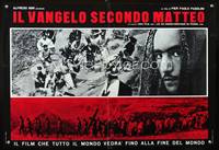 a030 GOSPEL ACCORDING TO ST. MATTHEW Italian photobusta movie poster '66