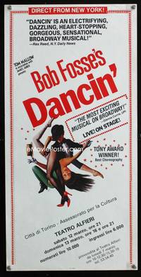 a028 DANCIN' Italian stage play poster '80s Bob Fosse