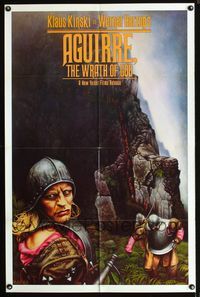 b030 AGUIRRE, THE WRATH OF GOD one-sheet poster '72 crazy Klaus Kinski directed by Werner Herzog!