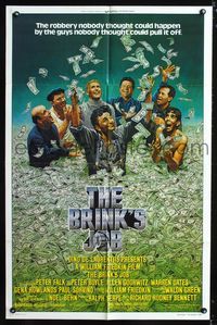 b095 BRINK'S JOB one-sheet movie poster '78 Peter Falk, Peter Boyle, William Friedkin