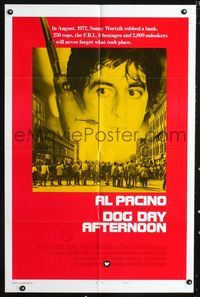 b187 DOG DAY AFTERNOON int'l style B one-sheet poster '75 Al Pacino, Sidney Lumet crime classic!