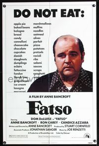 b233 FATSO one-sheet movie poster '80 Dom DeLuise goes on a diet, best image!