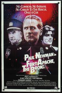 b247 FORT APACHE THE BRONX one-sheet movie poster '81 Paul Newman as NYPD cop!