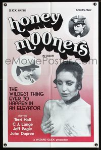 b317 HONEY MOONERS one-sheet movie poster '78 wacky sex parody of the classic TV show!