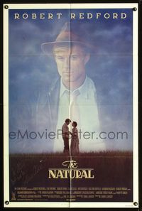 b442 NATURAL signed one-sheet movie poster '84 by Glenn Close, who is with Robert Redford!
