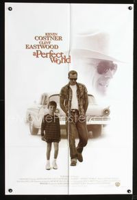 b482 PERFECT WORLD one-sheet movie poster '93 Clint Eastwood, Kevin Costner