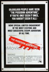 b500 POSEIDON ADVENTURE style B 1sh movie poster R74 limited engagement, different image!