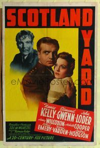 b568 SCOTLAND YARD one-sheet movie poster '41 Nancy Kelly, Edmund Gwenn, John Loder