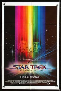 b599 STAR TREK advance one-sheet movie poster '79 William Shatner, Leonard Nimoy, Bob Peak art!