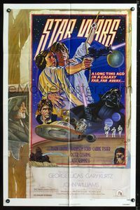 b603 STAR WARS NSS style D 1sh 1978 George Lucas classic, circus poster art by Struzan & White!