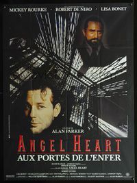 c324 ANGEL HEART French one-panel movie poster '87 Robert DeNiro, Mickey Rourke, Alan Parker