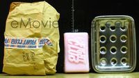 c011 FIGHT CLUB promo soap bar & dish '99 in original packaging, unopened soap!