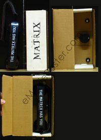 c012 MATRIX PHONE special promo phone & original carton '99 The Matrix Has You corded phone!