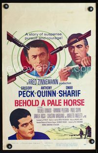 c044 BEHOLD A PALE HORSE WC '64 Gregory Peck, Anthony Quinn, Sharif, from Pressburger's novel!