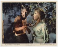 d009 7 FACES OF DR. LAO Eng/US color 8x10 still #4 '64 Tony Randall as satyr with Barbara Eden!