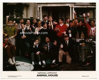d016 ANIMAL HOUSE 8x10 mini lobby card '78 great portrait of John Belushi & Delta house members!