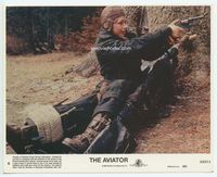 d024 AVIATOR 8x10 mini movie lobby card #6 '85 close up of pilot Rosanna Arquette with gun!