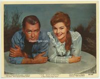 d025 BADLANDERS Eng/US color 8x10 still #12 '58 great close portrait of Alan Ladd & Claire Kelly!