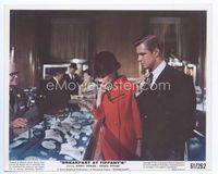d050 BREAKFAST AT TIFFANY'S color 8x10 still '61 Audrey Hepburn & George Peppard shop for diamonds!
