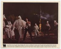 d066 CARDINAL color 8x10 movie still #8 '64 Ku Klux Klan members with burning cross!