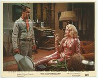 d067 CARPETBAGGERS color 8x10 movie still '64 great close up of Alan Ladd & sexy Carol Baker!