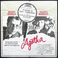 1a003 AGATHA int'l six-sheet '79 completely different image of Dustin Hoffman & Vanessa Redgrave!