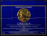 1a086 CALIGULA British quad movie poster '80 Malcolm McDowell, Bob Guccione, epic!