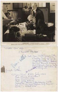 1b048 CITIZEN KANE 8x10 '41 Everett Sloan finds Joseph Cotten passed out in Orson Welles' best!