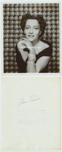 1b101 GLORIA SWANSON 8x10 movie still '40s close portrait with tons of diamond jewelry!