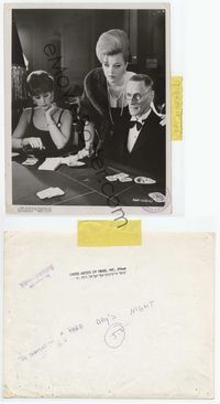 1b115 HARD DAY'S NIGHT 8x10 still '64 Wilfrid Brambel with beauties playing baccarat in casino!