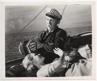 1b122 HIGH SOCIETY 8x10 movie still '56 great image of Bing Crosby serenading Grace Kelly on boat!