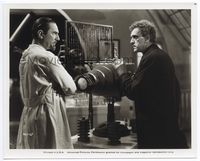 1b143 INVISIBLE RAY 8x10 still R60s great 2-shot portrait of Boris Karloff & Bela Lugosi by machine!