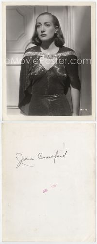 1b154 JOAN CRAWFORD 8x10 movie still '37 incredible close pensive portrait in stunning gown & cape!